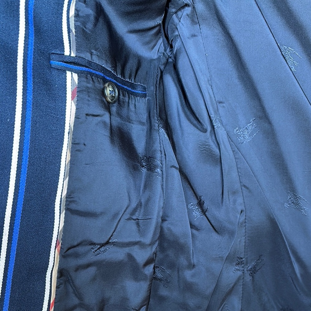 Burberry Navy striped Blazer - Picture 7 of 10